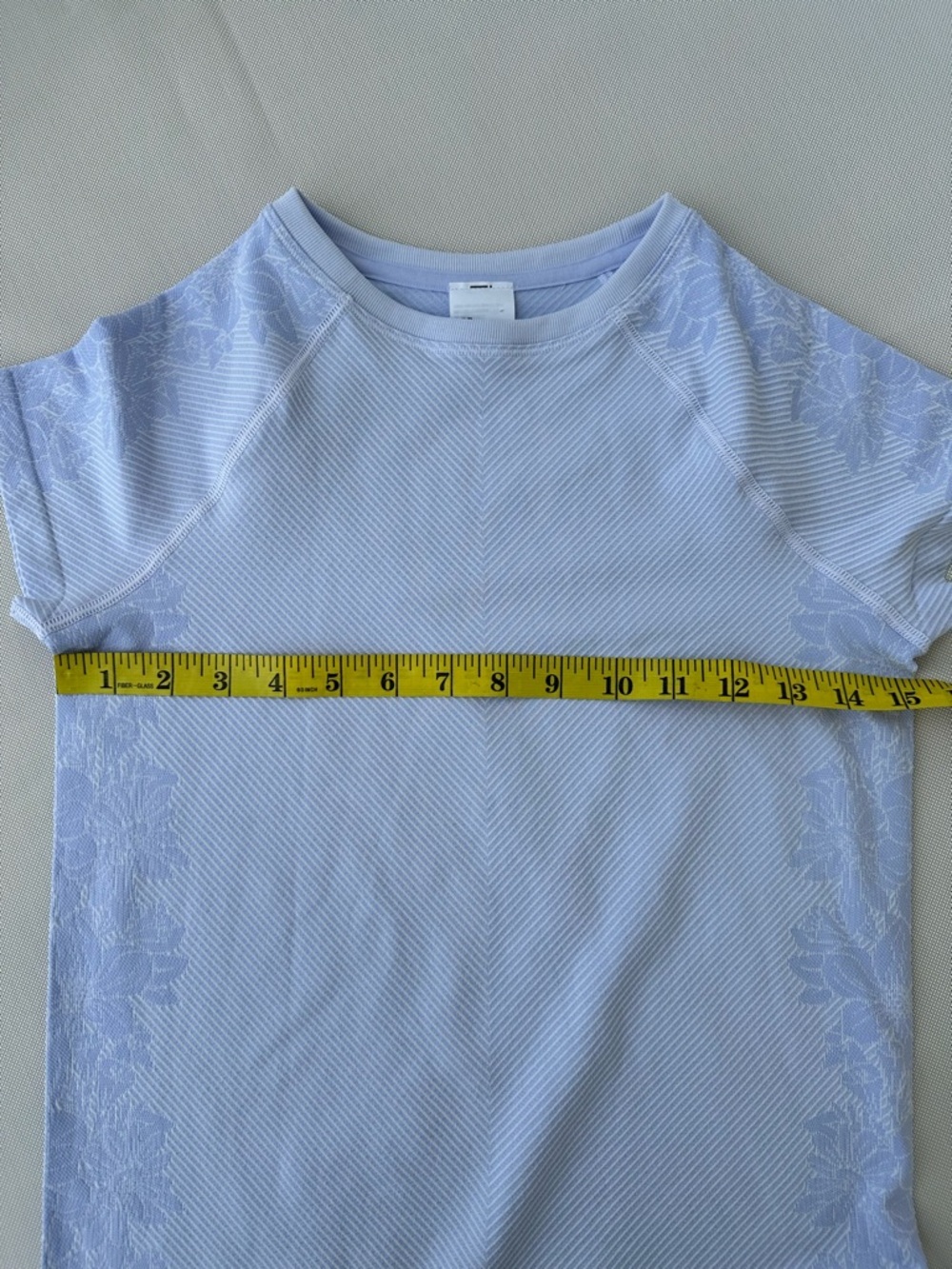 Light Blue  Girl or Women's Active Crop Top & Leggings Set size 10/12 oh small - Picture 11 of 12